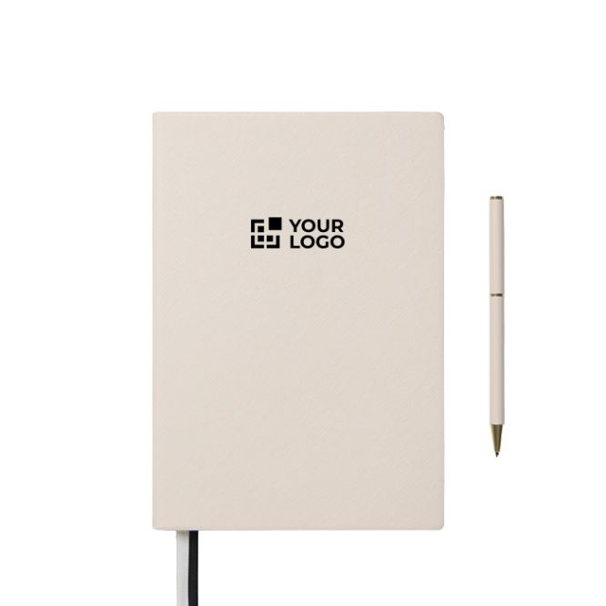 Set de cuaderno y bolígrafo con caja de regalo A5 hojas a rayas