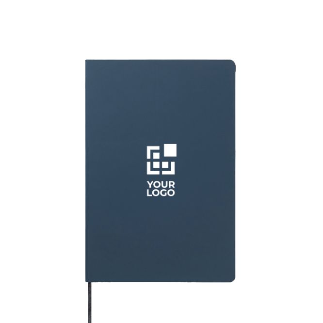 Cuaderno de tapa blanda con papel reciclado A5 hojas a rayas