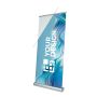 Banner enrollable fabricado en Europa con bolsa de transporte mediano