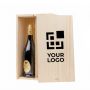 Caja para vino doble de madera fabricada en UE con tapa deslizante