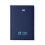 Agenda con tapa acolchada con relieve y marcapáginas A5