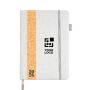 Agenda diaria en español y portugués con funda de lino y corcho A5