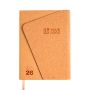 Agenda diaria en español y portugués con tapa de kraft y corcho A5