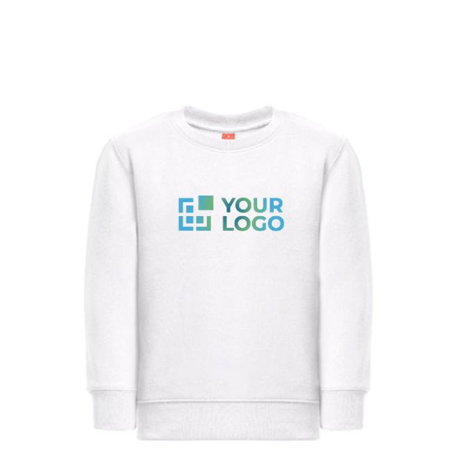 Sudadera en algodón y poliéster 300 g/m2 THC DELTA KIDS WH