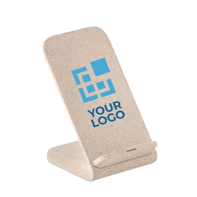 Cargadores inalámbricos paja de trigo color beige