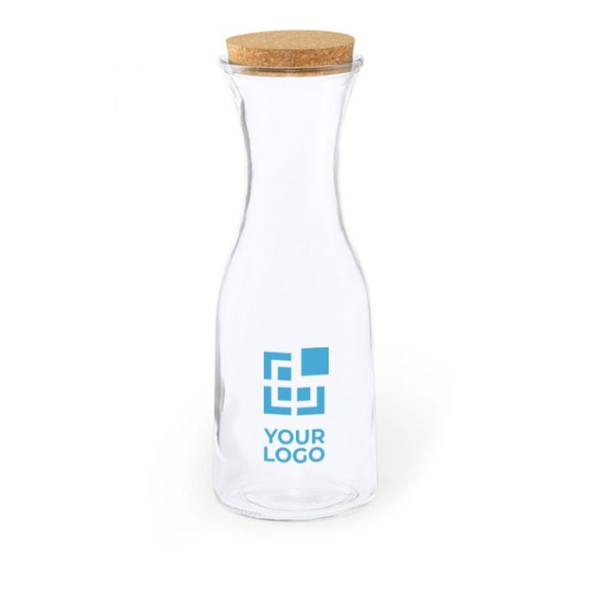 Botella grande de vidrio personalizada color transparente