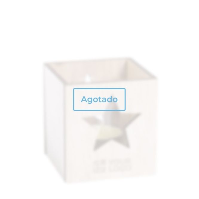 Vela aromática Navidad con árbol vista principal - agotado