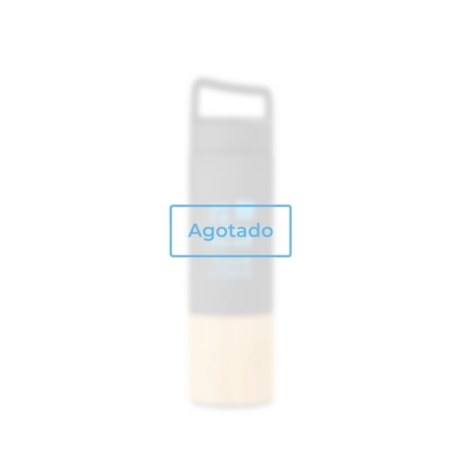 Botella termo con detalle de bambú y asa vista principal - agotado