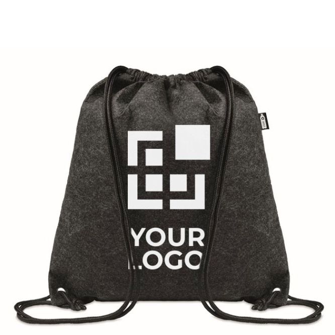 Mochila de cuerdas de fieltro rPET