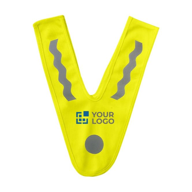 Chaleco en forma de V para niños color amarillo primera vista