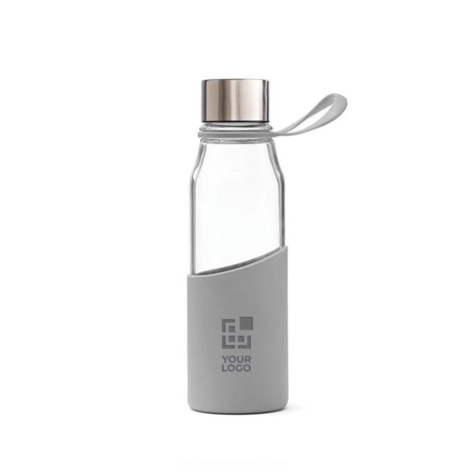 Botella de vidrio de borosilicato con funda