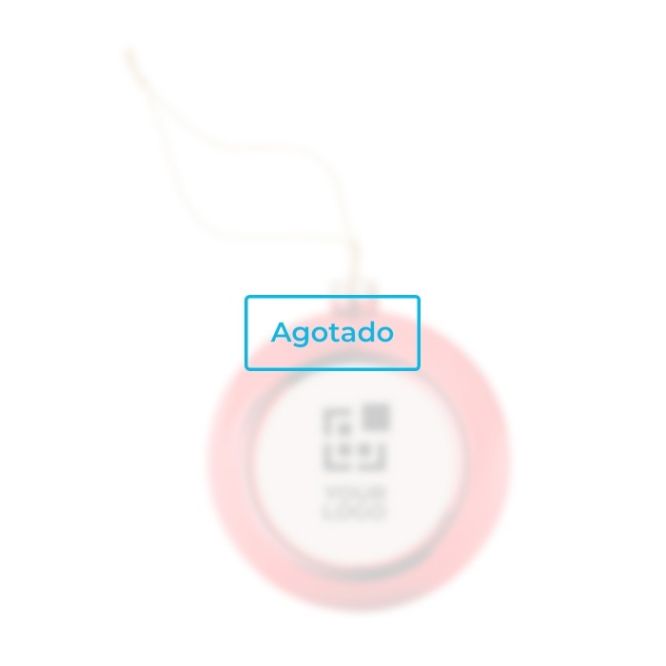 Bola navideña brillante con placa para impresión a todo color Ø6cm vista principal - Agotado