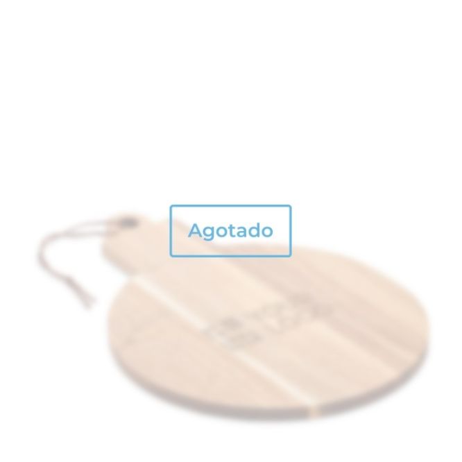 Tabla para servir de madera de acacia en forma de adorno navideño vista principal - agotado
