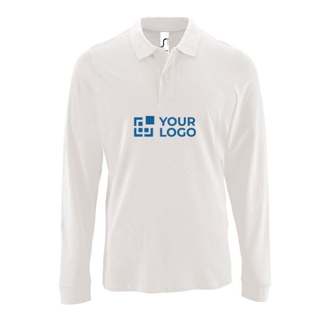 Polo de manga larga de 100% algodón para hombre 180 g/m2 SOL'S Perfect