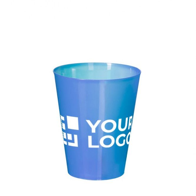 Vaso reutilizable en varios colores con acabado translucido 500ml