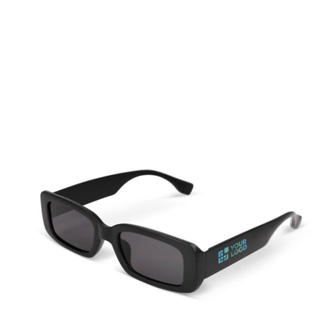 Gafas de sol negras hechas de plástico 100% reciclado