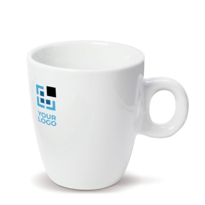 Taza de cerámica blanca apta para las máquinas de café 200ml