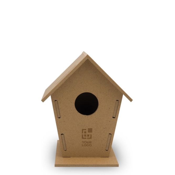 Casa de pájaros para construir con 7 piezas sin necesidad de herramientas