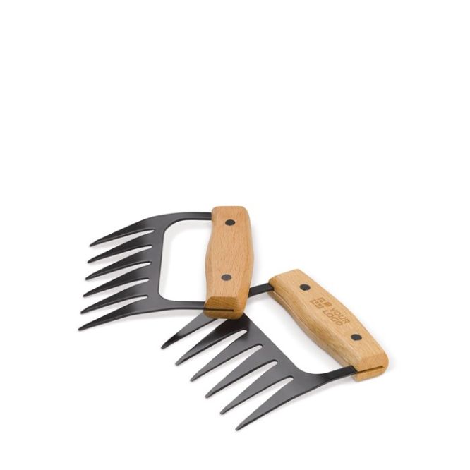 Garras de carne con mango de madera para desgarrar la carne