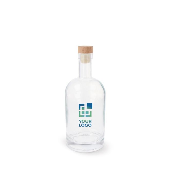 Botella sostenible hecha de vidrio con tapa de FSC 500ml