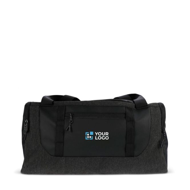 Bolsa de deporte de RPET en color negro con asa acolchada 30L