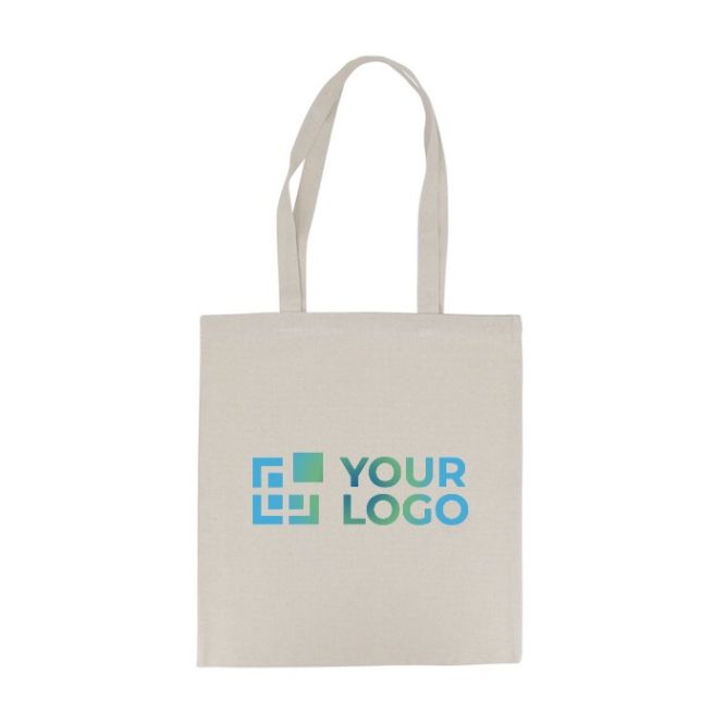 Bolsa de algodón OEKO-TEX con asas largas 220 g/m2