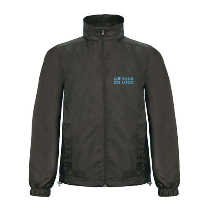Chaqueta de poliéster para hombre cortaviento e impermeable B&C