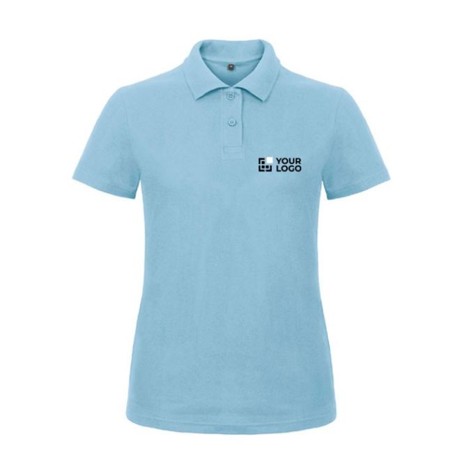 Polo en algodón de piqué para mujer de manga corta 180 g/m2 B&C vista principal