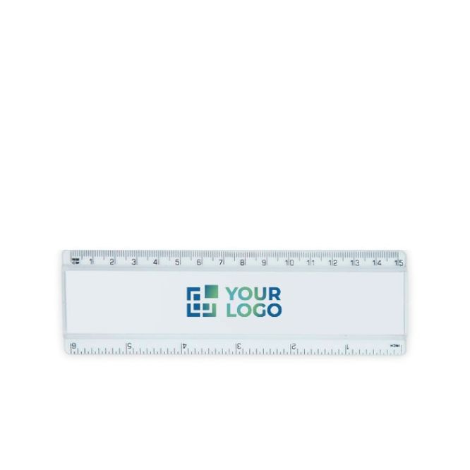 Regla infantil transparente con una cara personalizable 30cm