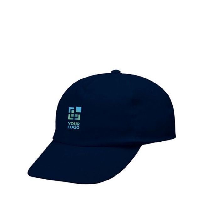 Gorra de poliéster infantil de 5 paneles ideal para fiestas 125 g/m2
