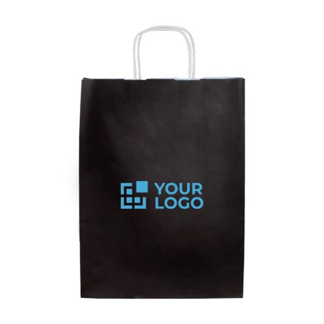 Bolsa de papel kraft en varios colores con asas 90 g/m2