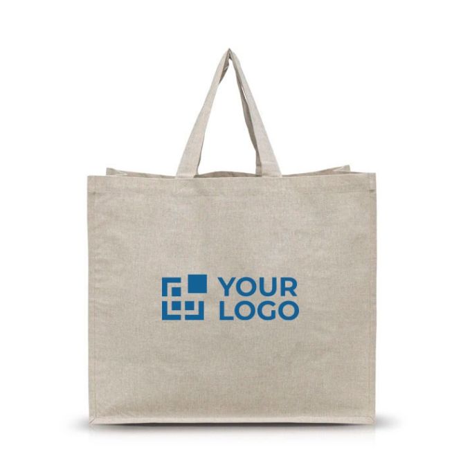 Bolsa de algodón reciclado multiusos resistente de 180 g/m2