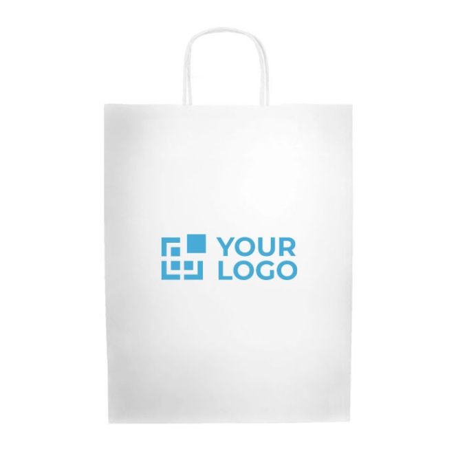 Bolsa grande de papel kraft con asas resistentes 100 g/m2