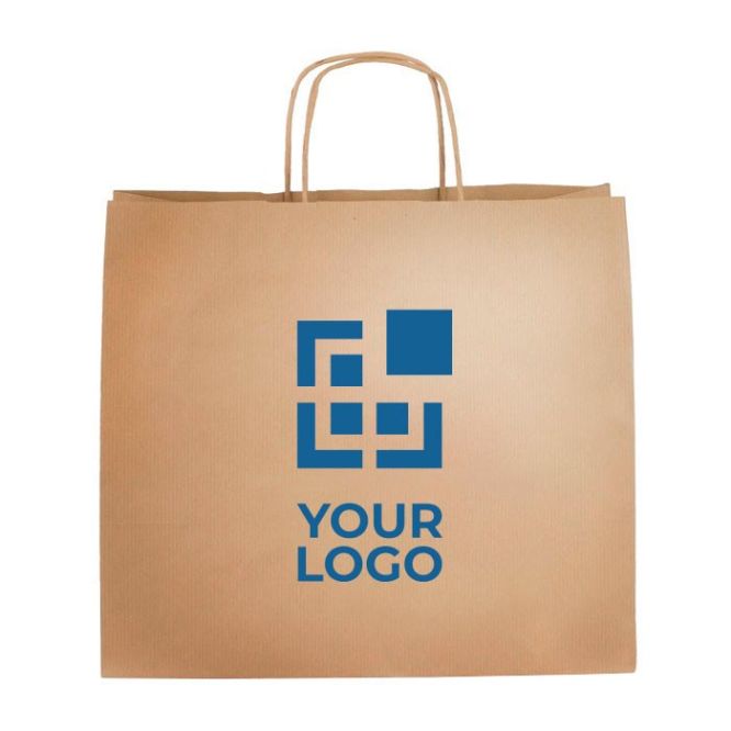 Bolsa muy ancha hecha de papel kraft para ir a comprar 100 g/m2