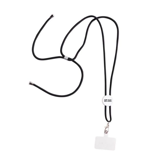 Cordón para llevar el móvil de RPET con pieza regulable