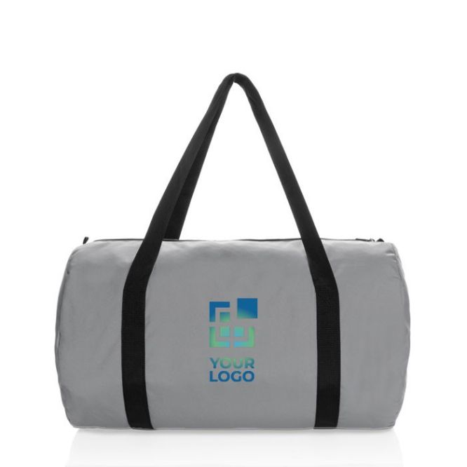 Bolsa deportiva plegable de RPET con bolsita para guardarla