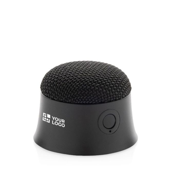 Altavoz magnético de plástico reciclado que hace de soporte para móvil