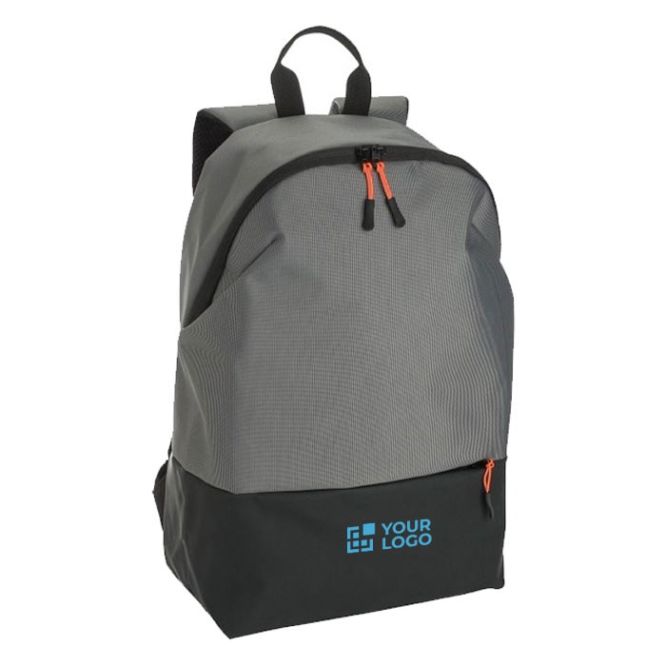 Mochila bicolor para portátil con detalles a color en cremallera 15''