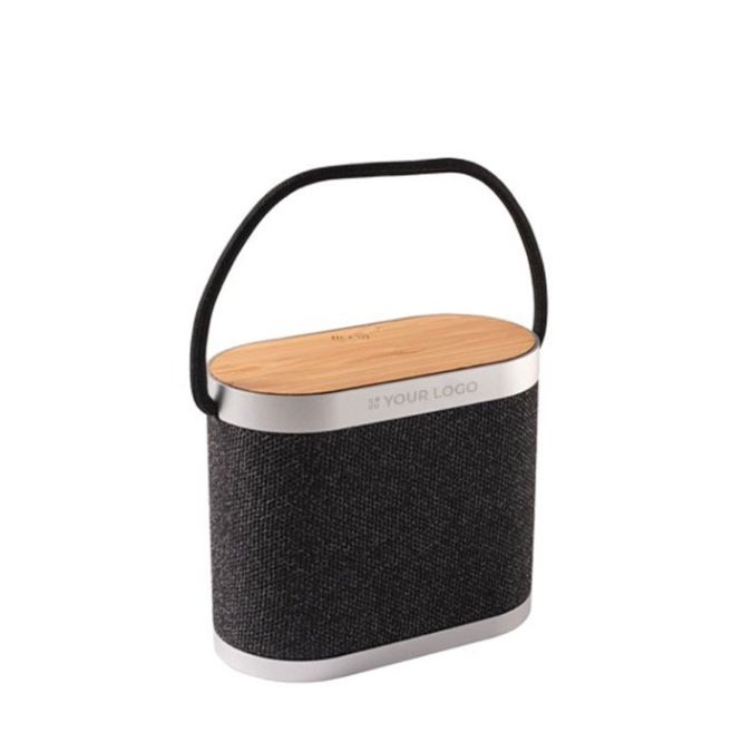 Altavoz portátil de RPET con cargador inalámbrico súper rápido