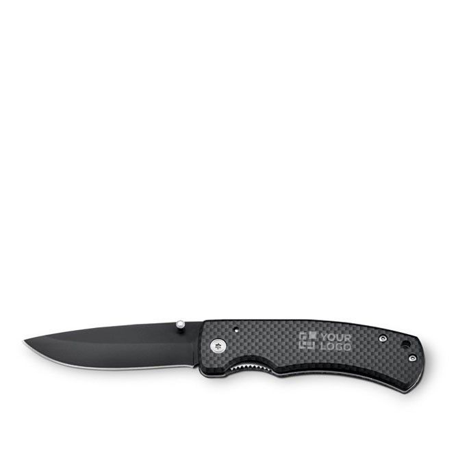 Navaja de bolsillo de acero inoxidable y metal con cierre y clip