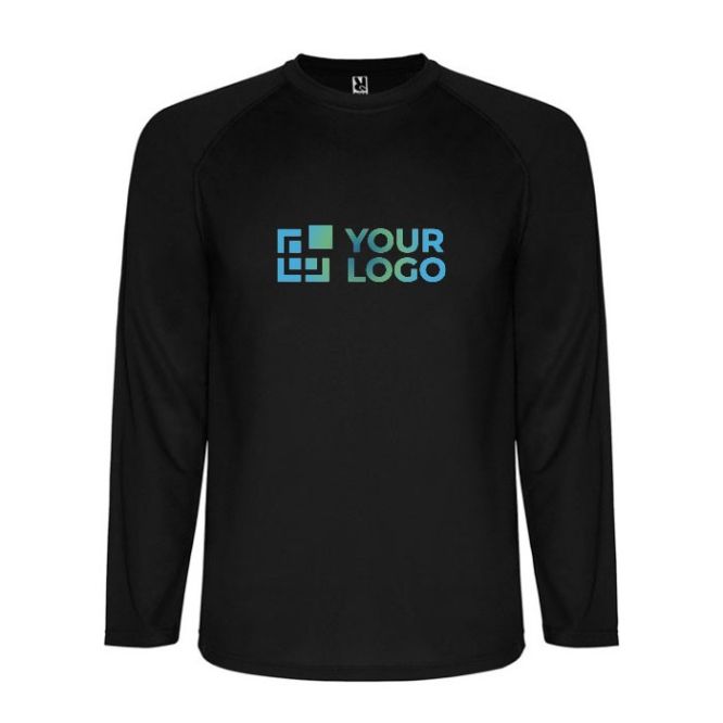 Camiseta deportiva manga larga de poliéster de hombre 150 g/m2 Roly