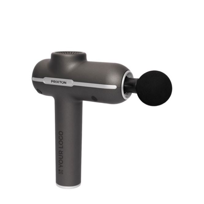 Pistola masajeadora inalámbrica Prixton MGF80 Synergy con 4 cabezales