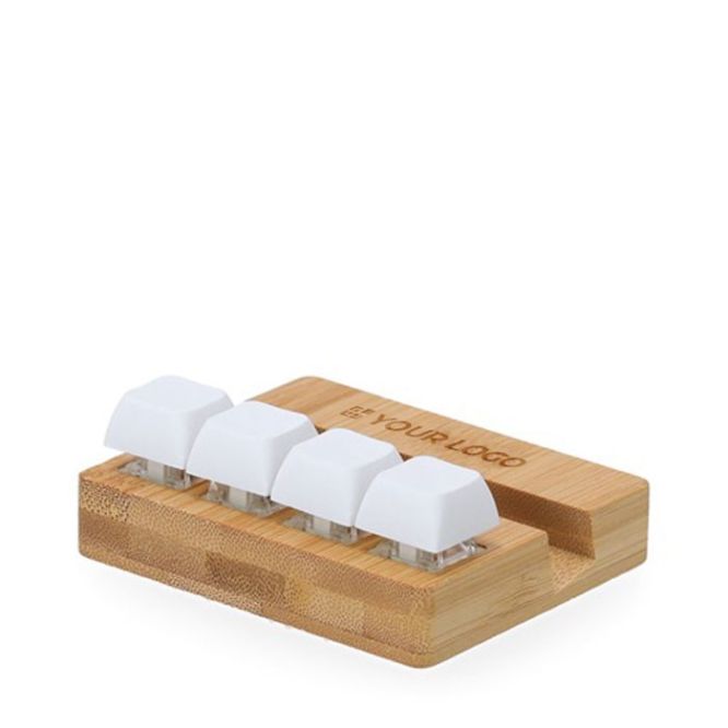 Soporte para móvil con teclado mecánico de funcionalidad antiestrés