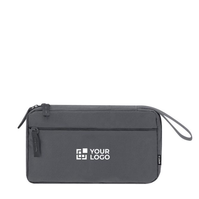 Estuche de RPET especial para viaje con organizador de cables
