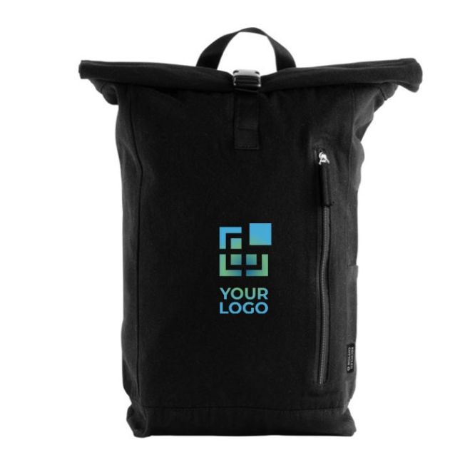 Mochila roll-top para ordenador hecha de algodón reciclado 15''