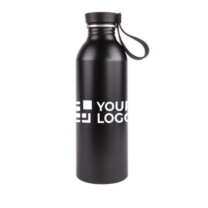 Botella de aluminio reciclado con detalle de madera en el tapón 550ml