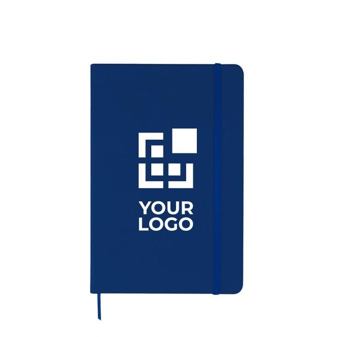 Cuadernos personalizados baratos a color A5 hojas a rayas Notes color azul real vista principal