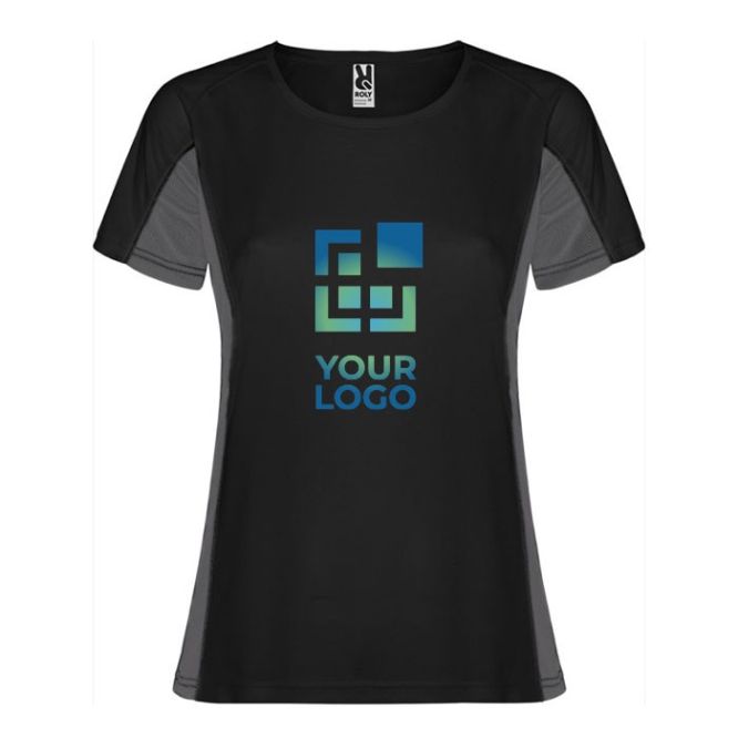 Camiseta deportiva de poliéster para mujer bicolor 140 g/m2 Roly 