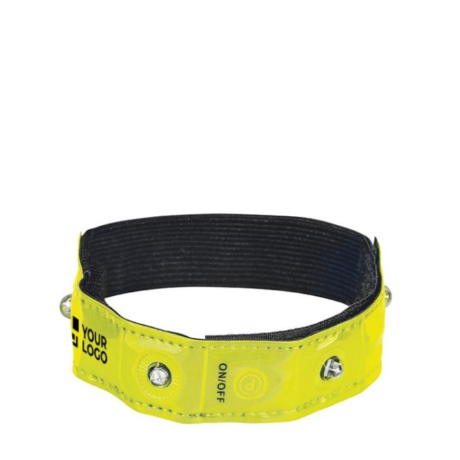 Brazalete reflectante y ajusatable con 4 LED rojos y función flash