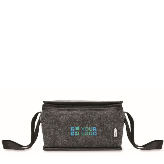 Bolsa nevera personal de fieltro RPET con bolsillo frontal 5L